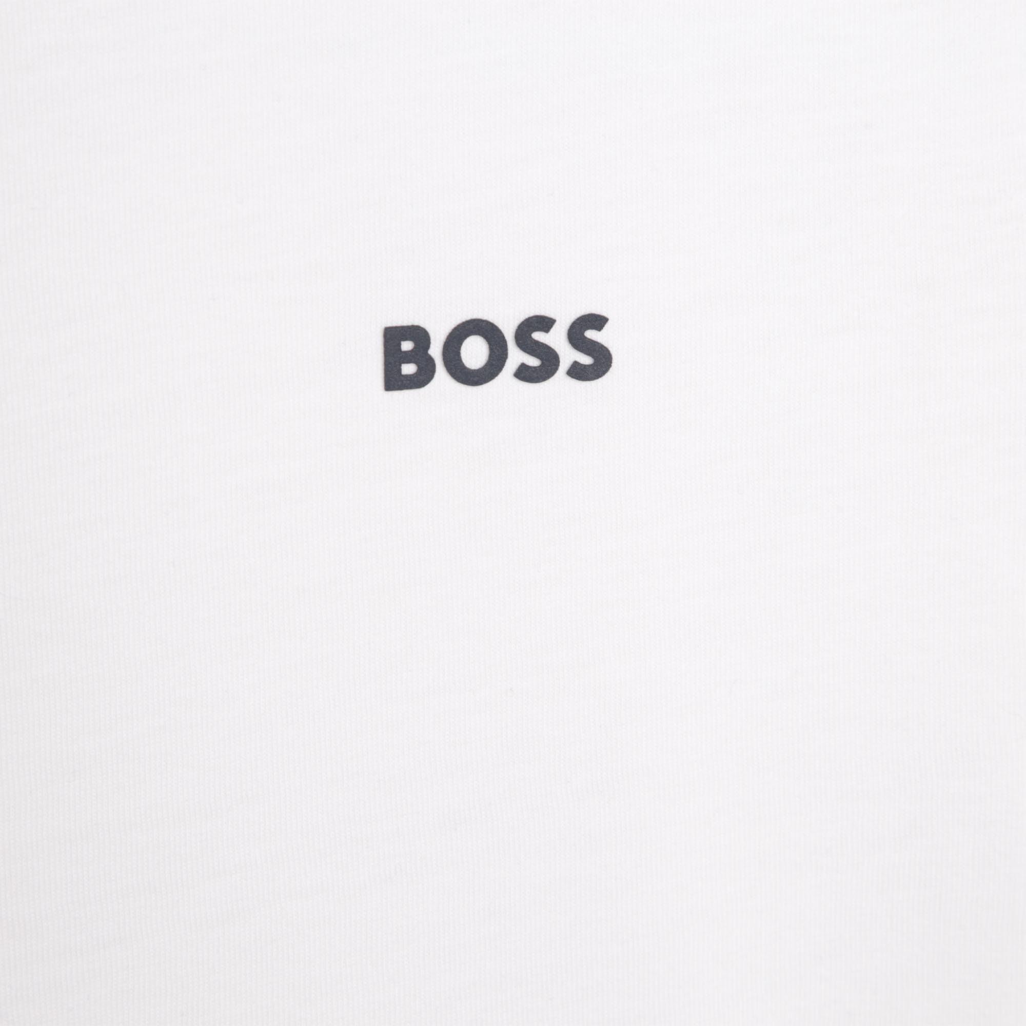 BOSS Koszulka chłopięca z małym logo, Biały, 12 Lat
