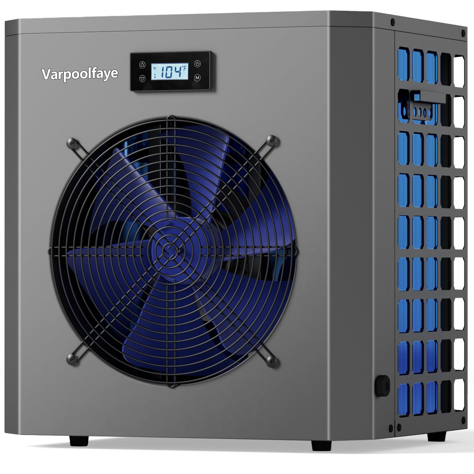 16000 BTU Electric Pool Heater for Above Ground Pool Swimming Pool Heat Pump 5000 Gallon Pool Heater 120V Heating Cooling WiFi Control 60Hz Spa