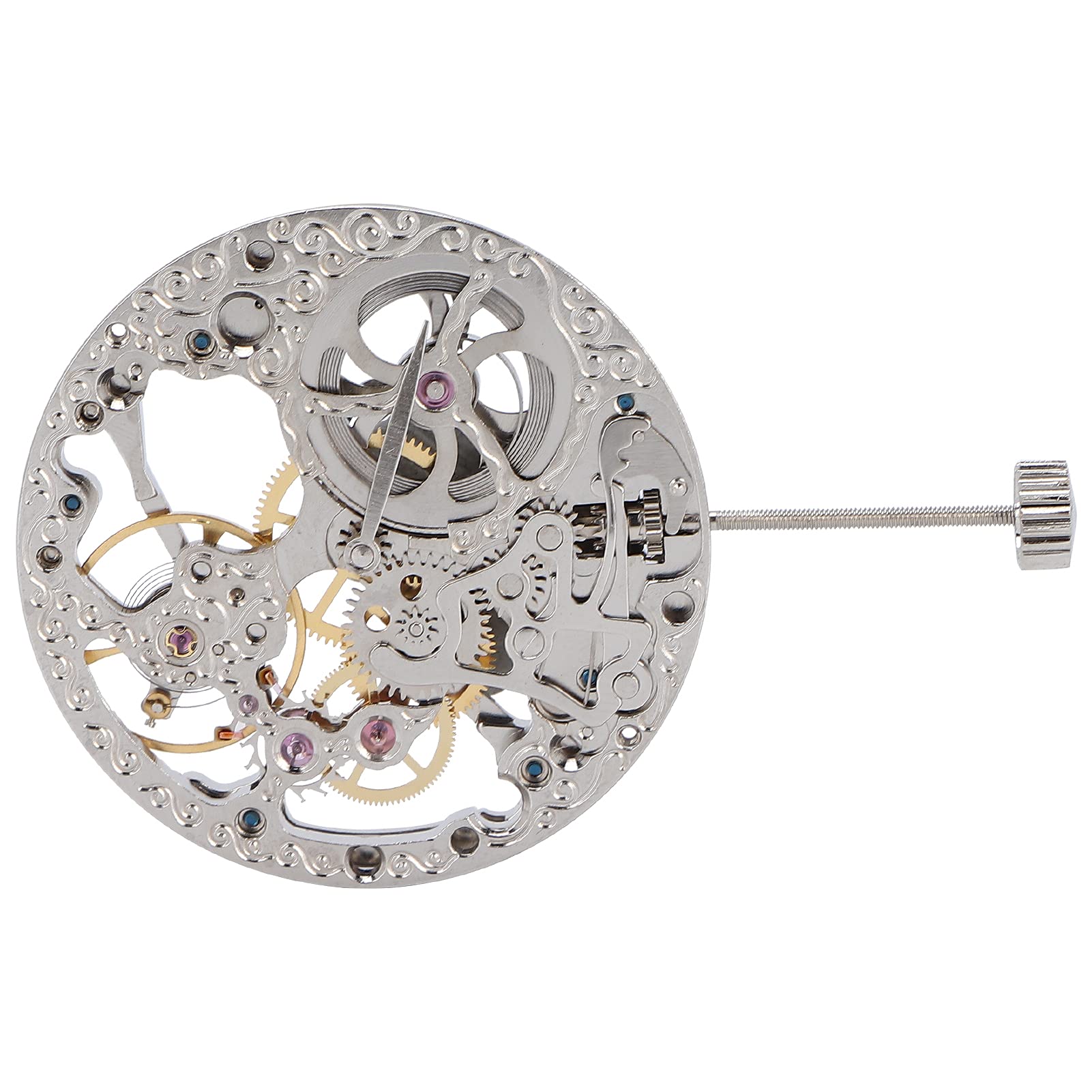 Sonew Nr 6498 Zegarek Mechaniczny z Pustym Mechanizmem Naprawa i Konserwacja Akcesoria Zamienne, średnica 3,7 Cm