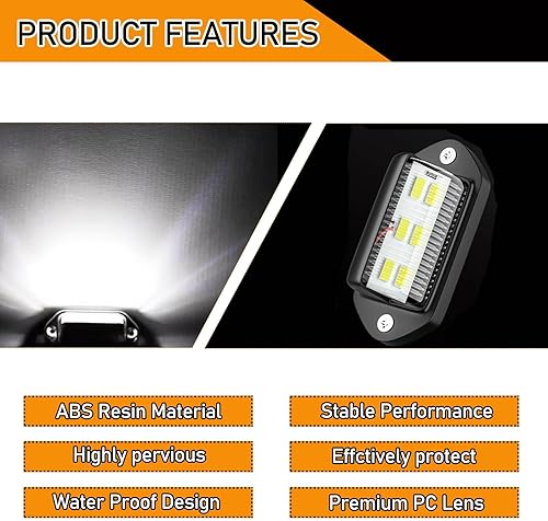 Miniatura 4 de Pack-2 - Lámpara de matrícula de automóvil, bombilla LED ABS, luz trasera impermeable para automóvil, luz de techo de 6500 K, reemplazo de bombilla