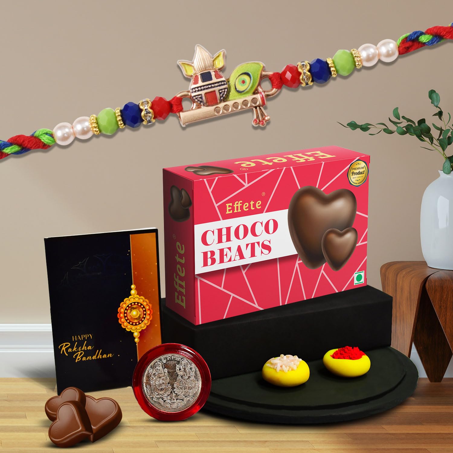 Oblivion Mor Pankh Rakhi For Brother | Shri Krishna Rakhi For Brother with Chocolates (K1_259_CB32) (B0B5PJC6RH) Amazon Price History, Amazon Price Tracker