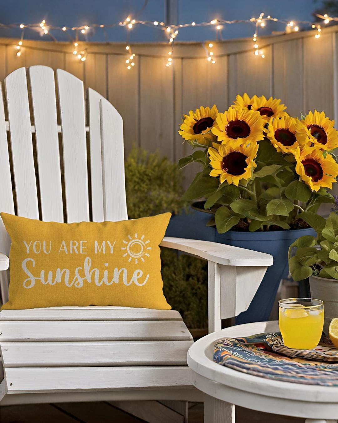 PANDICORN You are My Sunshine Throw Pillow Cover 12x20 Inch Sun Yellow Outdoor Spring Summer Farmhouse Decorations Lumbar Decorative Cushion Case for Home Living Room Sofa Couch Patio Porch Decor - Image 3