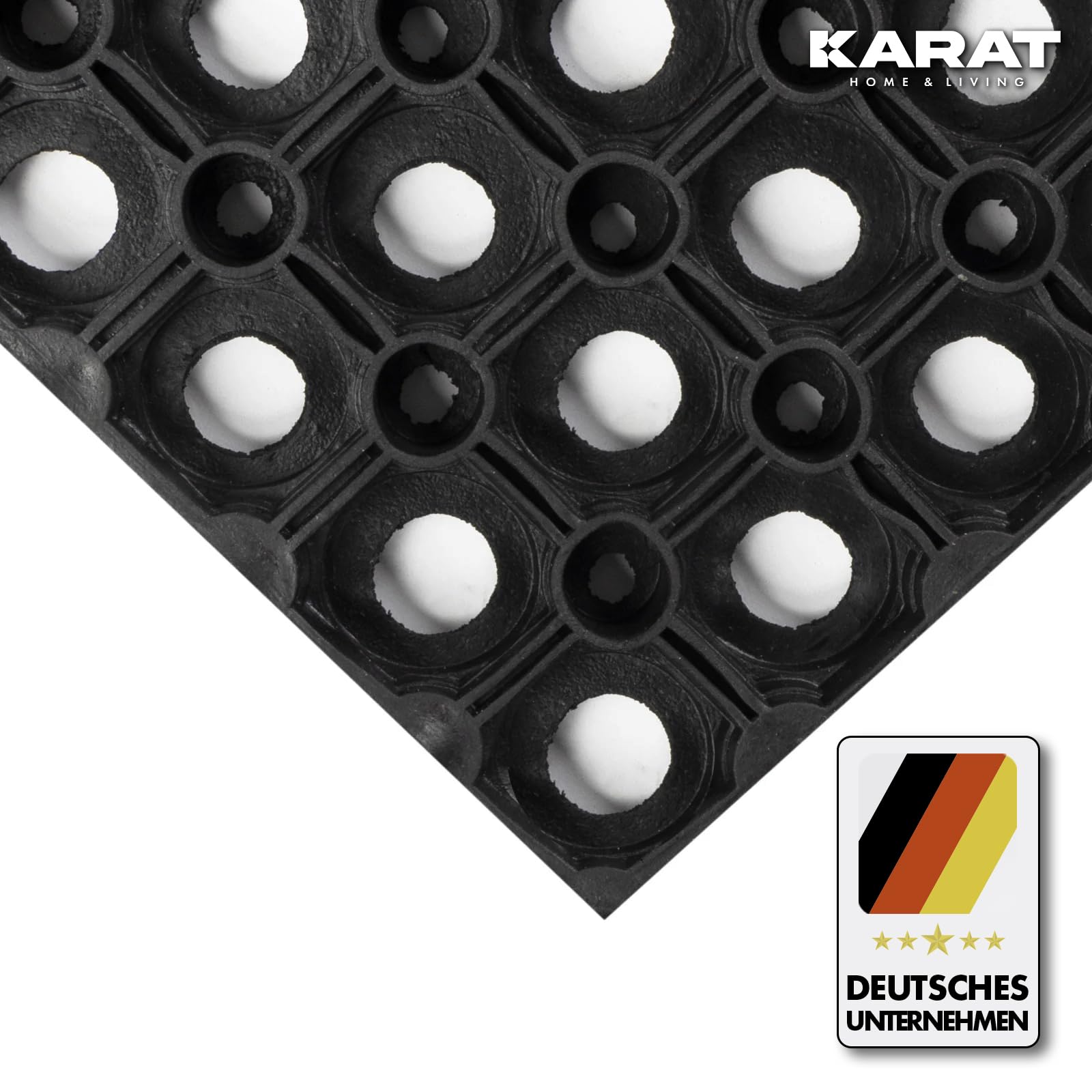 Rejilla para césped, para exteriores, protección ideal del césped para patios de recreo y jardines, en varios tamaños, Negro