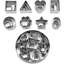Mini Stainless Steel Cookie Cutter Set 24pcs Baking Fruit Clay Molds DIY