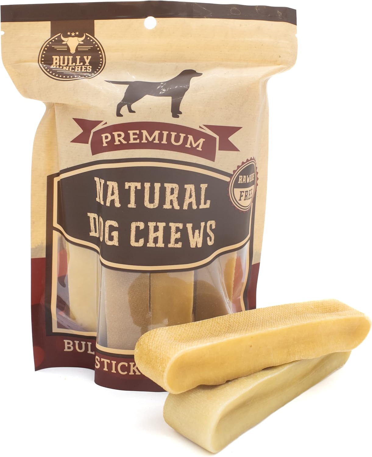 Bully Bunches All Natural Himalayan Yak Chews Large Rawhide Free