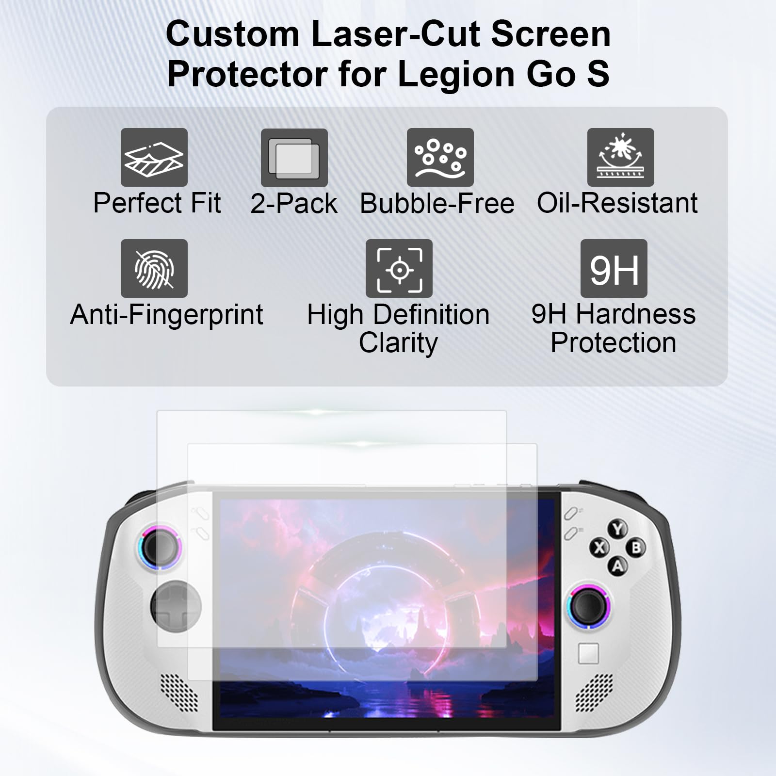 Funda de transporte para Lenovo Legion Go S, carcasa rígida de EVA a prueba de golpes con protección resistente al agua, ajuste personalizado para consola de mano Legion Go y accesorios, diseño