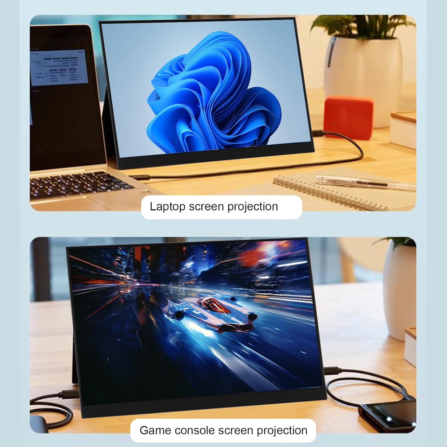 2K モバイルモニター 11インチ USB Type-C 2160x1440 ポータブル