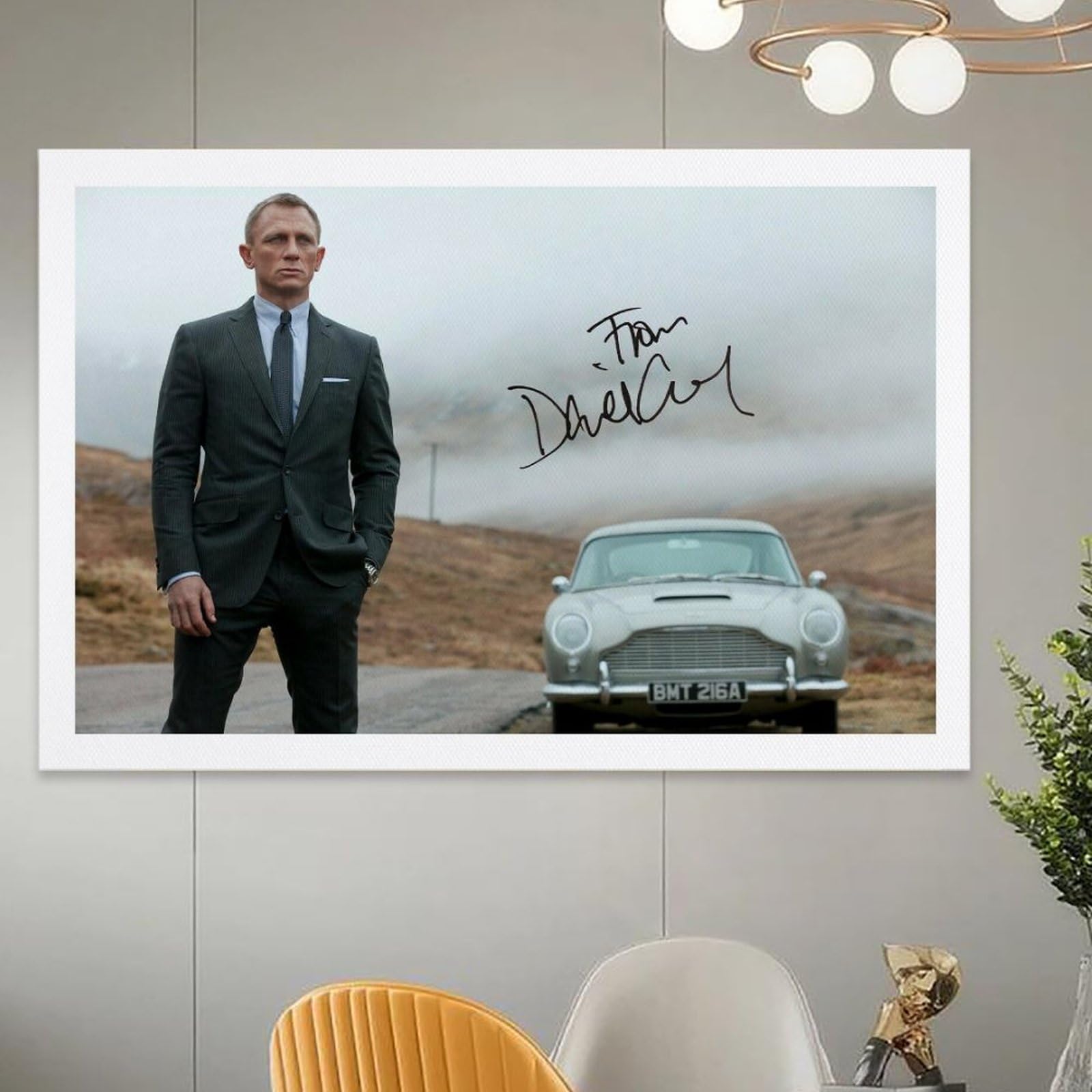 Daniel Craig James Bond Décoration Murale Imprimé Affiche A4 Daniel Craig James Bond Décoration Murale Imprimé Affiche A4