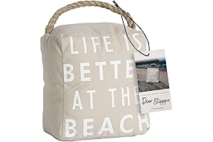 Pavilion "Life Is Better At The Beach" Canvas Weighted Door Stop