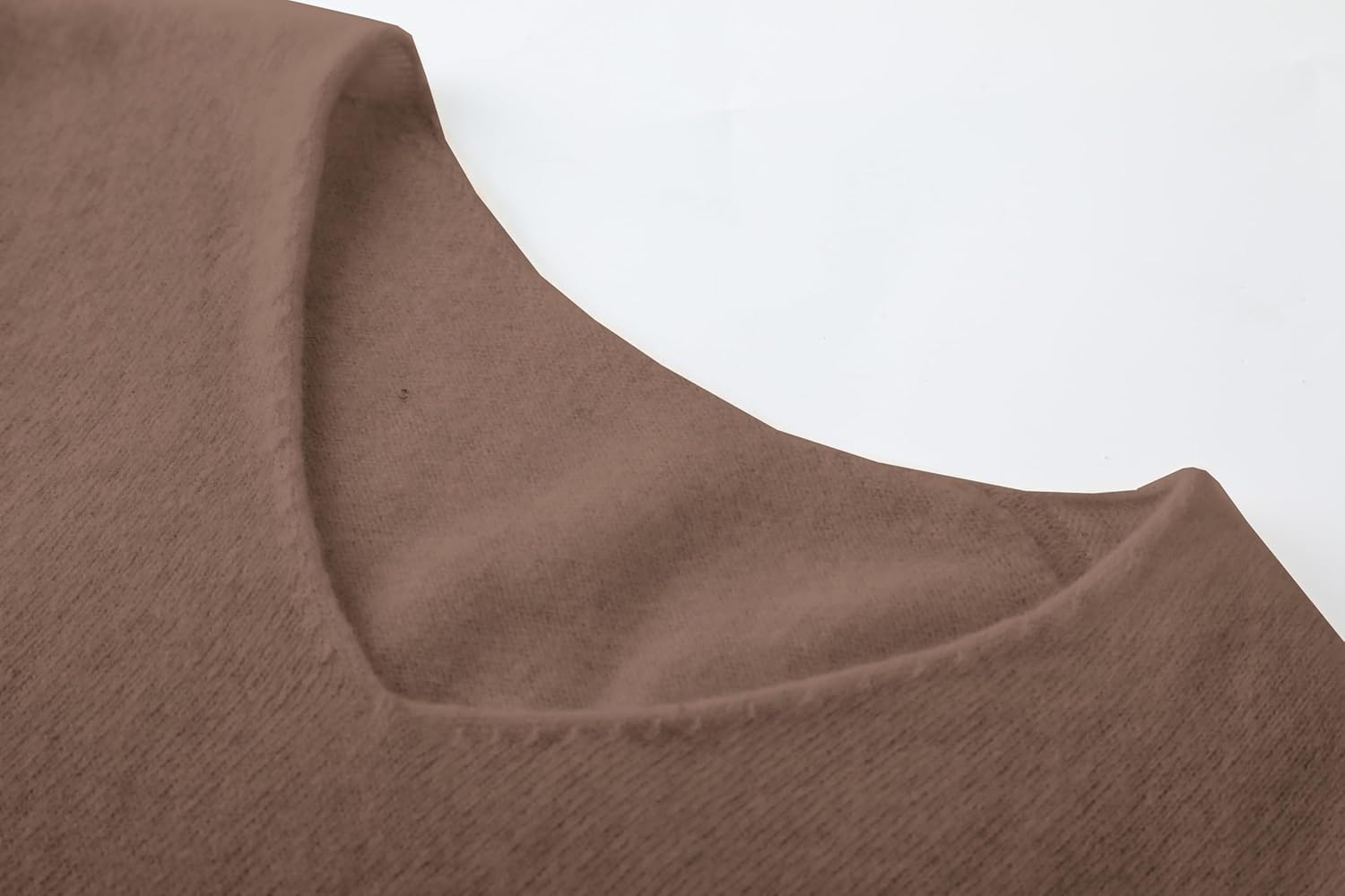 DAIMIDY Women's Short Sleeve Sweaters Wool Blend V Neck Sweater Business Casual Work Tops - Image 4