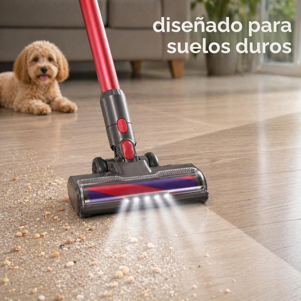 Kit de repuesto de cepillo para aspiradora Dyson V11, V10, V8, V7, V15, con boquilla de suelo, luces frontales, 2 rodillos de repuesto para alfombra y suelo duro, SV10, SV12, SV15, SV18