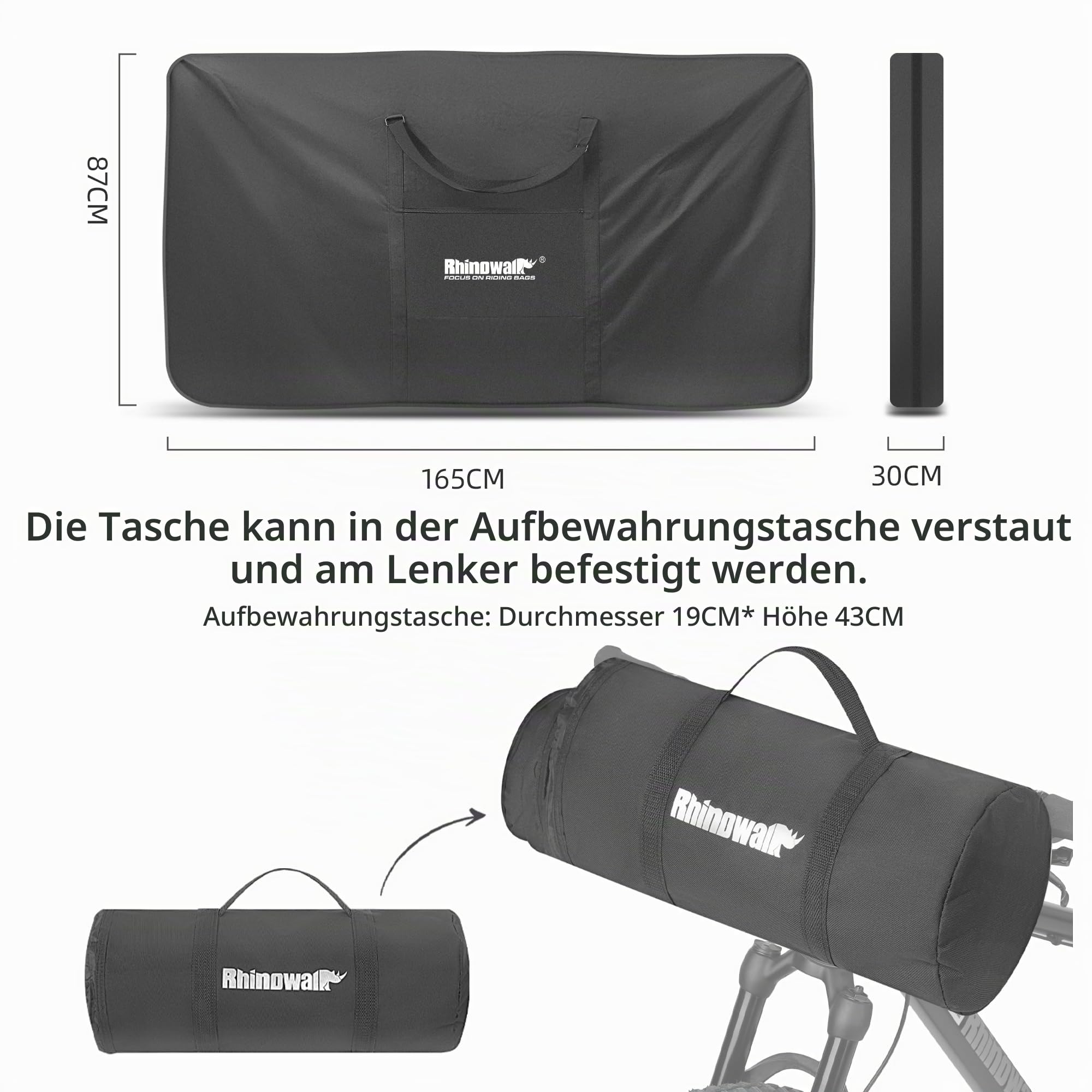 UBORSE Fahrrad Transporttasche Wasserdicht für 29 Zoll Fahrrad Tragetasche Klappfahrrad Transport Abwahrungstasche für Klappfahrrad Fahrrad Transport Fahrradtransporttasche