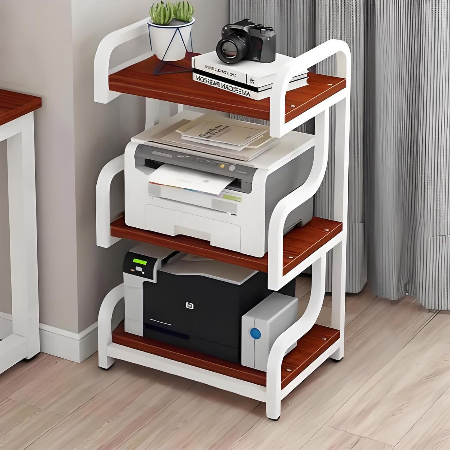 Modern AV Cabinet Stand, Video Tower Rack, Multima STO Unit, Slish AV Rack, Home Theater Entertainment Center, Space-Saving Design, Adjustable Shelves, Black h 60x40x94cm/23.6x15.7x37in