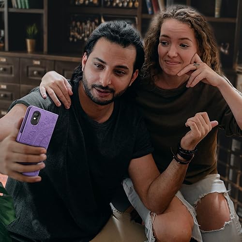 Miniatura 8 de EYZUTAK Funda de teléfono mandala para Xiaomi Redmi 9A9AT9i, funda de cuero PU premium con tapa de 3 ranuras para tarjetas, 1 ranura para efectivo,