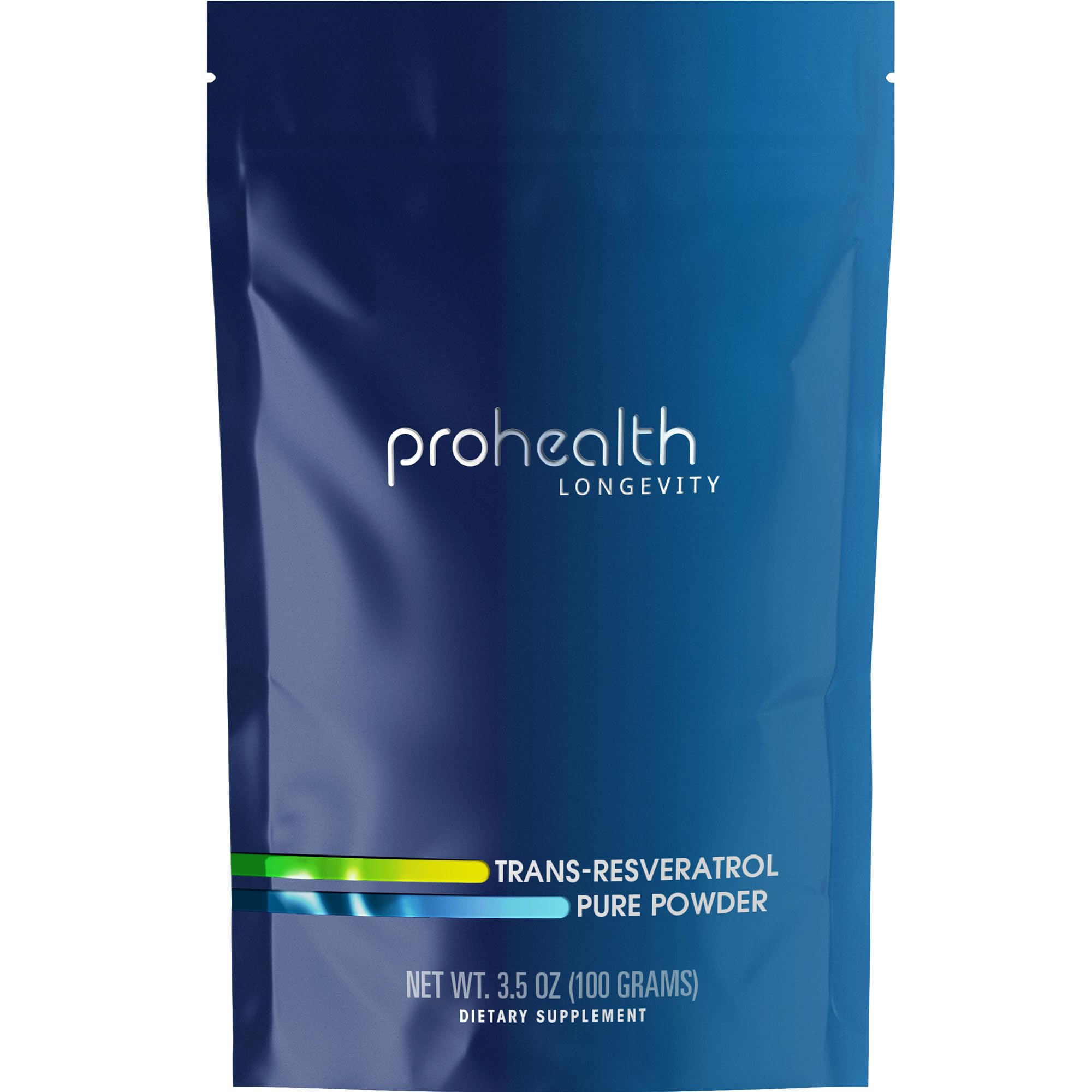 ProHealth Longevity Bulk Trans Resveratrol Powder 100 Grams - Pure Pharmaceutical Grade, 1000 mg per Scoop, Superior Absorption and Bioavailability 3.53 Ounce (Pack of 1)