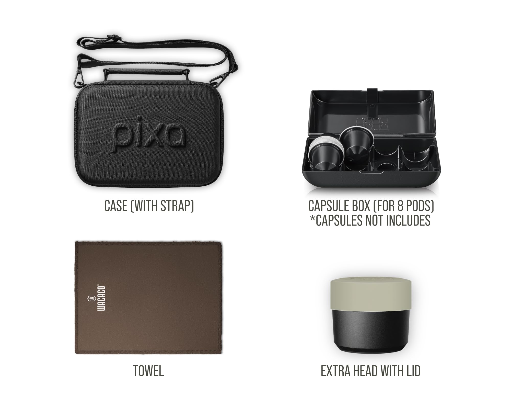 WACACO Pixapresso Case, Schutzhülle für Pixapresso