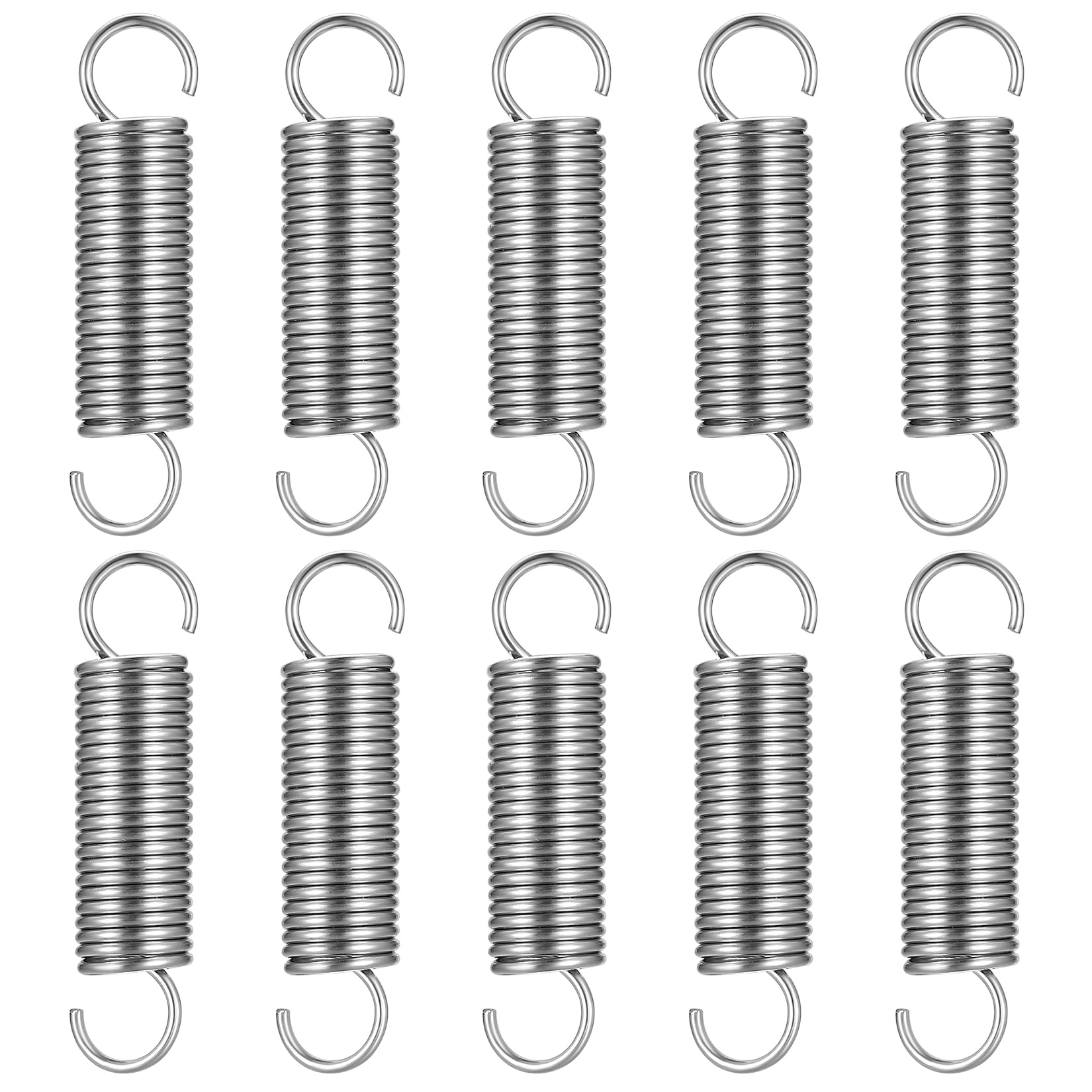 Pack 5 Ressorts De Compression – Longueur Libre 55 Mm, Diamètre Extérieur 17 Mm, Fil 2,0 Mm – Haute Élasticité Et Résistance à La Fatigue