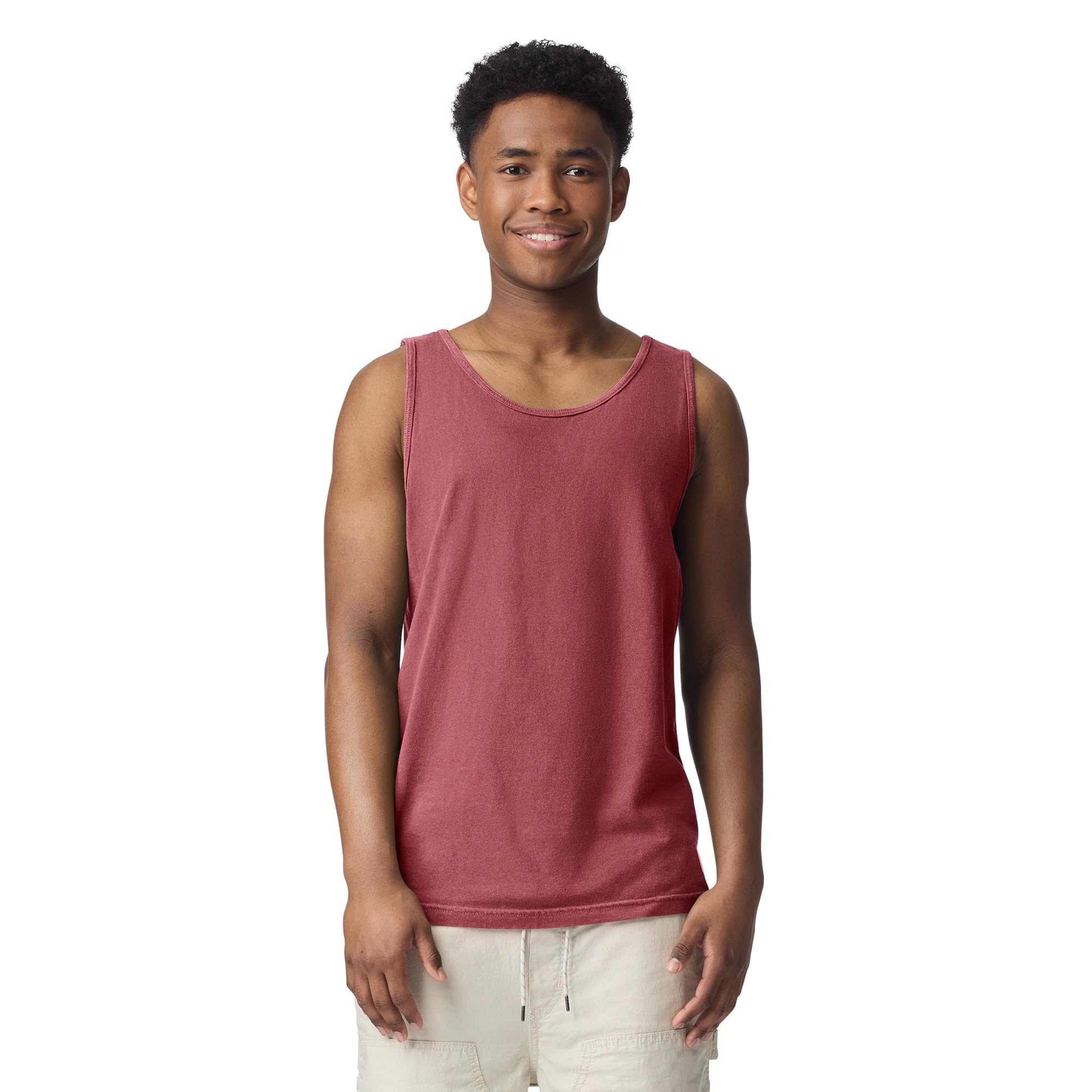 Comfort Colors Men's Crimson Adult Tank Top T-Shirt, Xxl