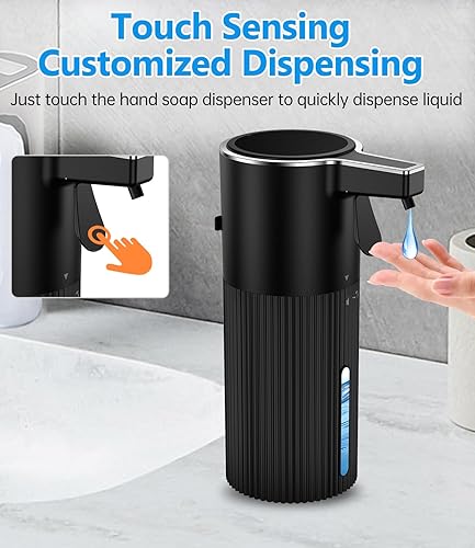 Miniatura 2 de Juego de dispensador de jabón  Dispensador de jabón de manos de 14.2 onzas  Dispensador de líquido de montaje en pared  Control libre del volumen de