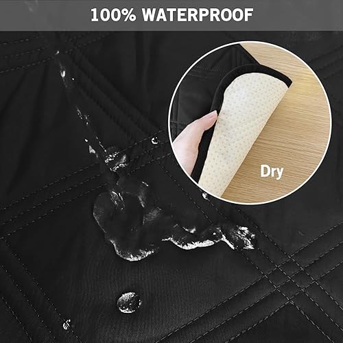 Miniatura 4 de CHHKON Fundas para sillas reclinables, impermeables con protector antideslizante para muebles, fundas de sofá para niños, fundas de sofá para perros