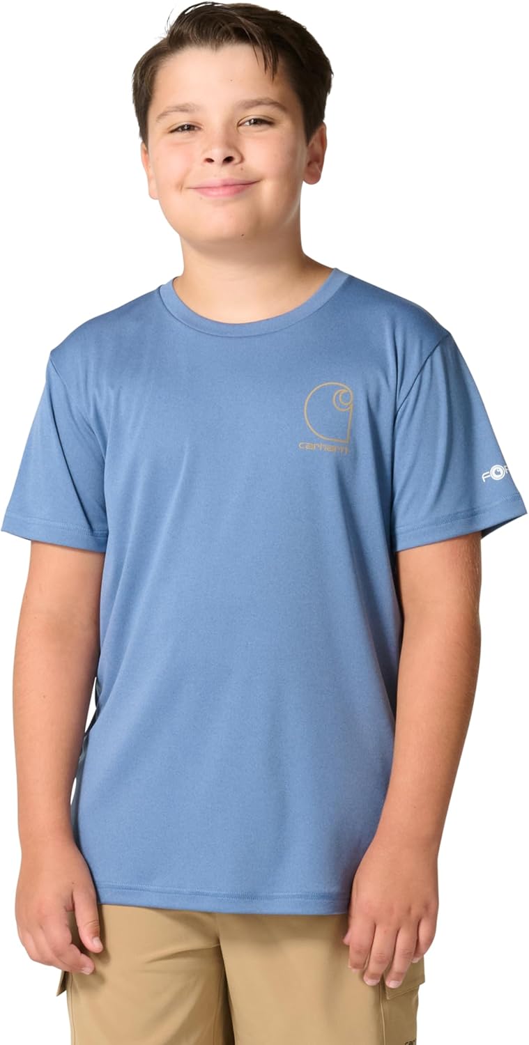Carhartt Kid's CA6696 Short-Sleeve Force® Sun Defender T-Shirt - Boys