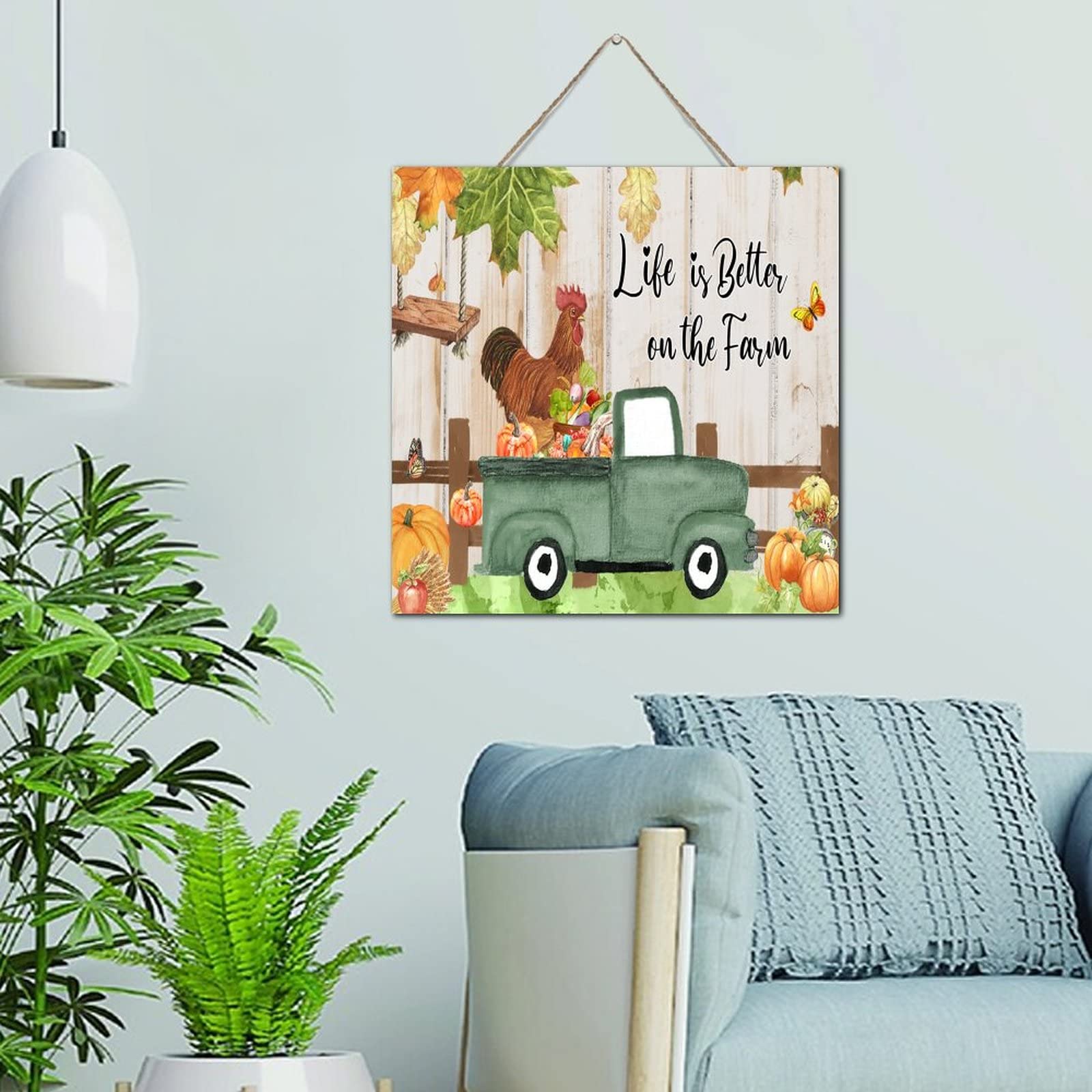 Plaque bois décoration rustique pour créer une ambiance ferme