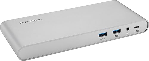 Kensington SD4810P Estación de acoplamiento de triple pantalla USB-C 11 en 1 con PD, DPHDMIVGA de 85 W para portátiles Windows (K34891NA)