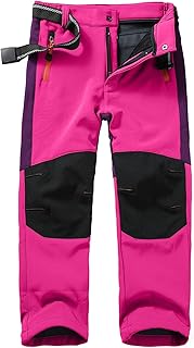 Pantalones de chándal para niños, paquete doble 128, pantalones de esquí softshell, pantalones cargo forrados, pantalones térmicos para niños y niñas, pantalones de nieve, pantalones de invierno