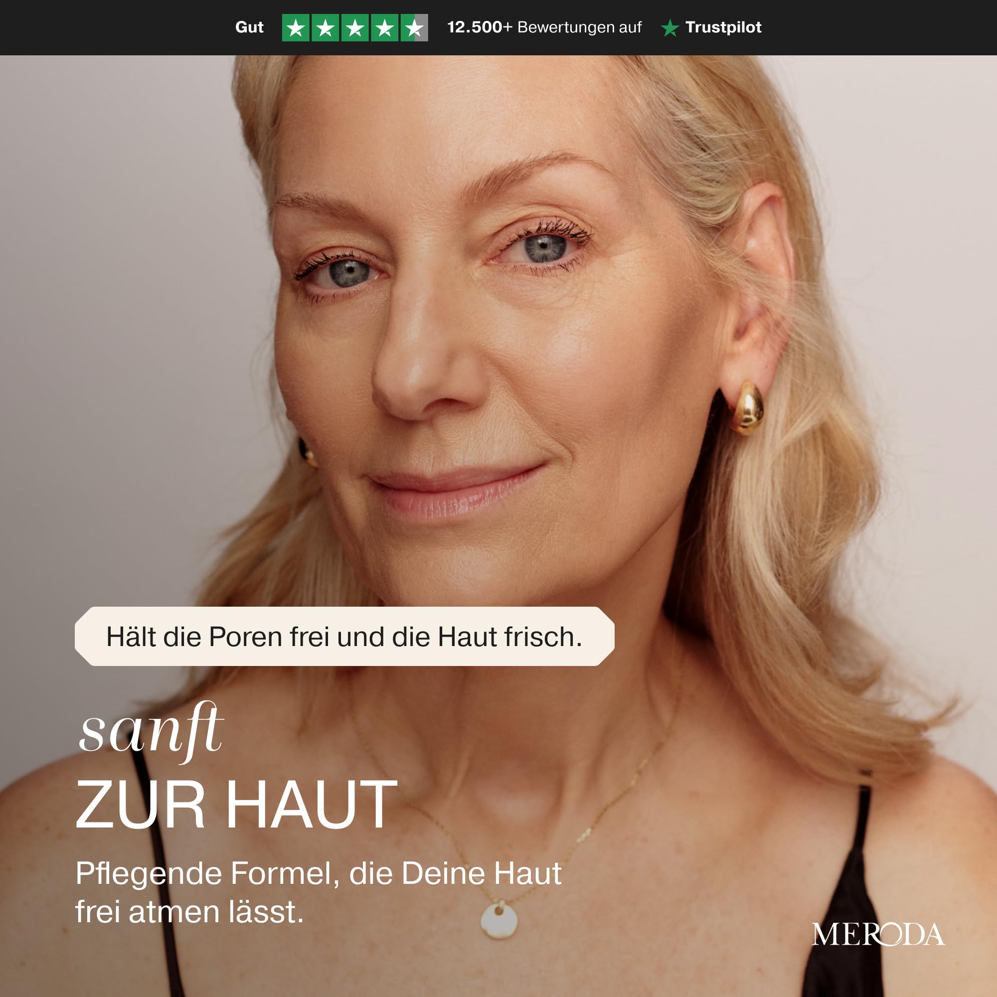 MERODA® Changing Foundation SPF 15 Light to Medium Skin Farbwechselnde Foundation für Reife Haut Make Up Hautton Anpassend