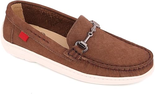 Marc Joseph New York Mocasines cómodos con hebilla de moda para niños y niñas