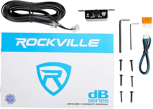Miniatura 9 de Amplificador mono de 2 ohmios Rockville dB11 de 1400 vatios pico/350 vatios RMS para automóvil + control remoto de graves.
