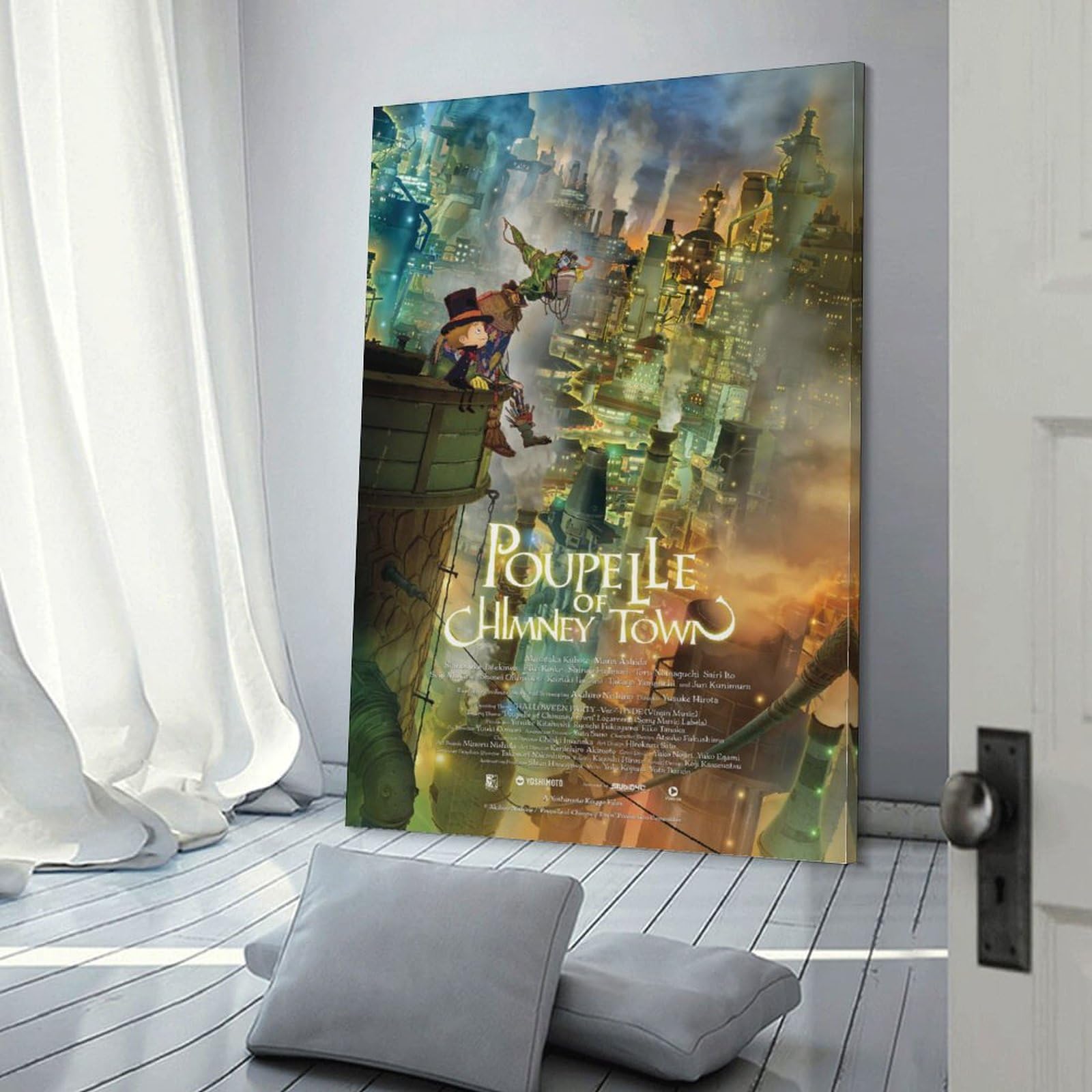 Poupelle of Chimney Town Poster Anime Japan Wall Art Poster Scroll