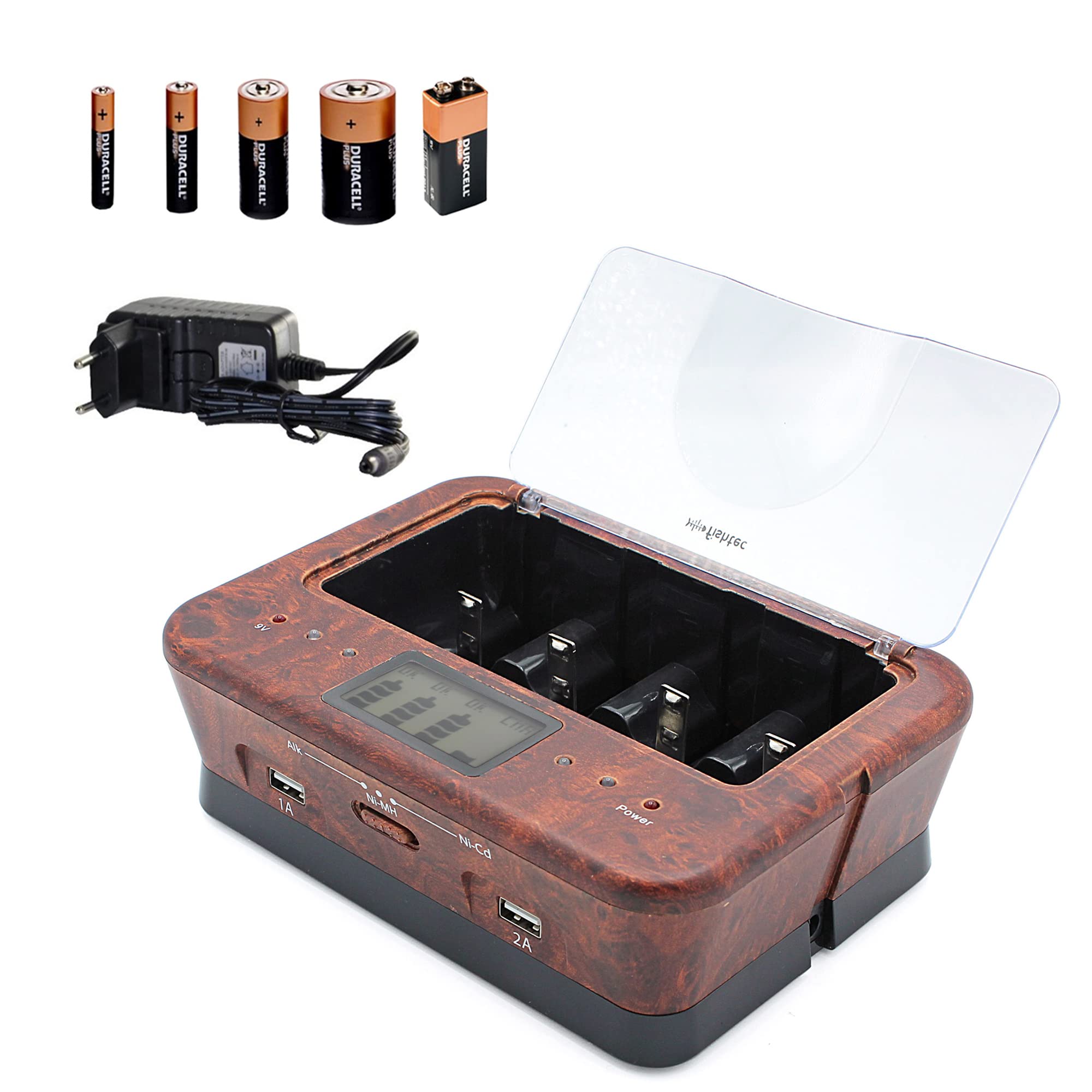 Buy Rechargeable Battery Charger AA/LR6, AAA/LR3, C/LR14, D/LR20, 9V