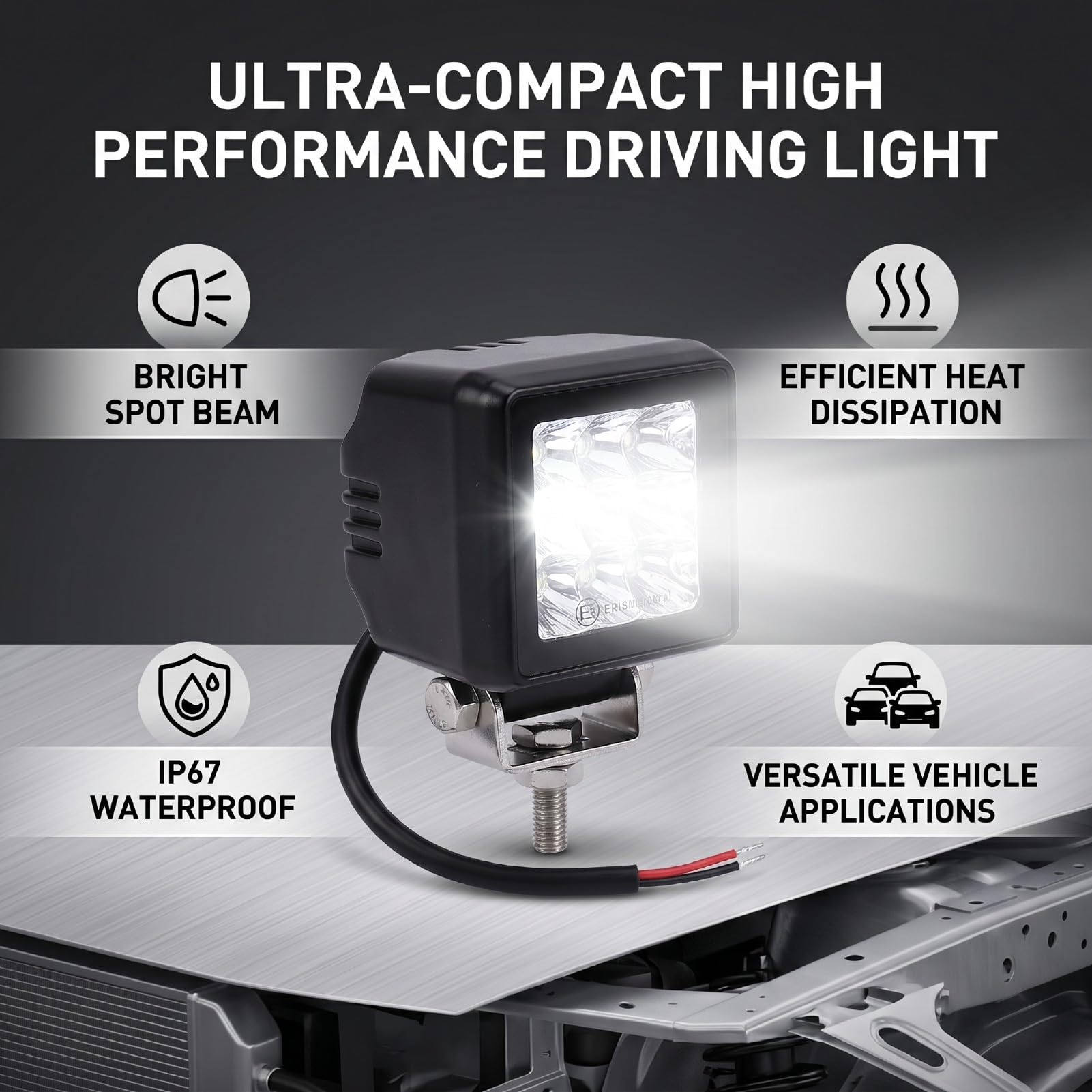 Pod LED da 2 Pollici, Luci di Guida Spot da 20 W 9 LED per Camion