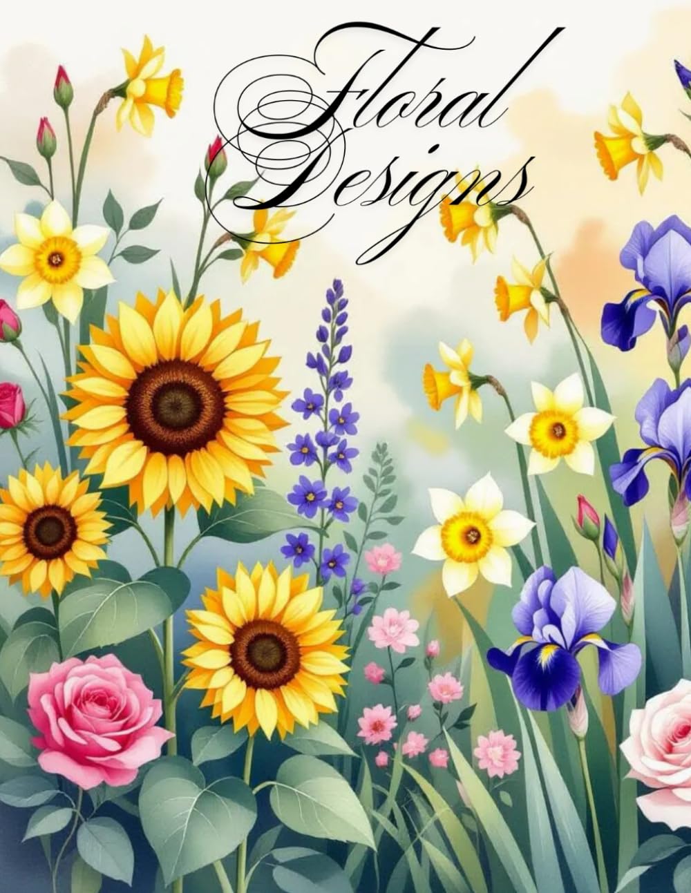 Adult Floral coloring book