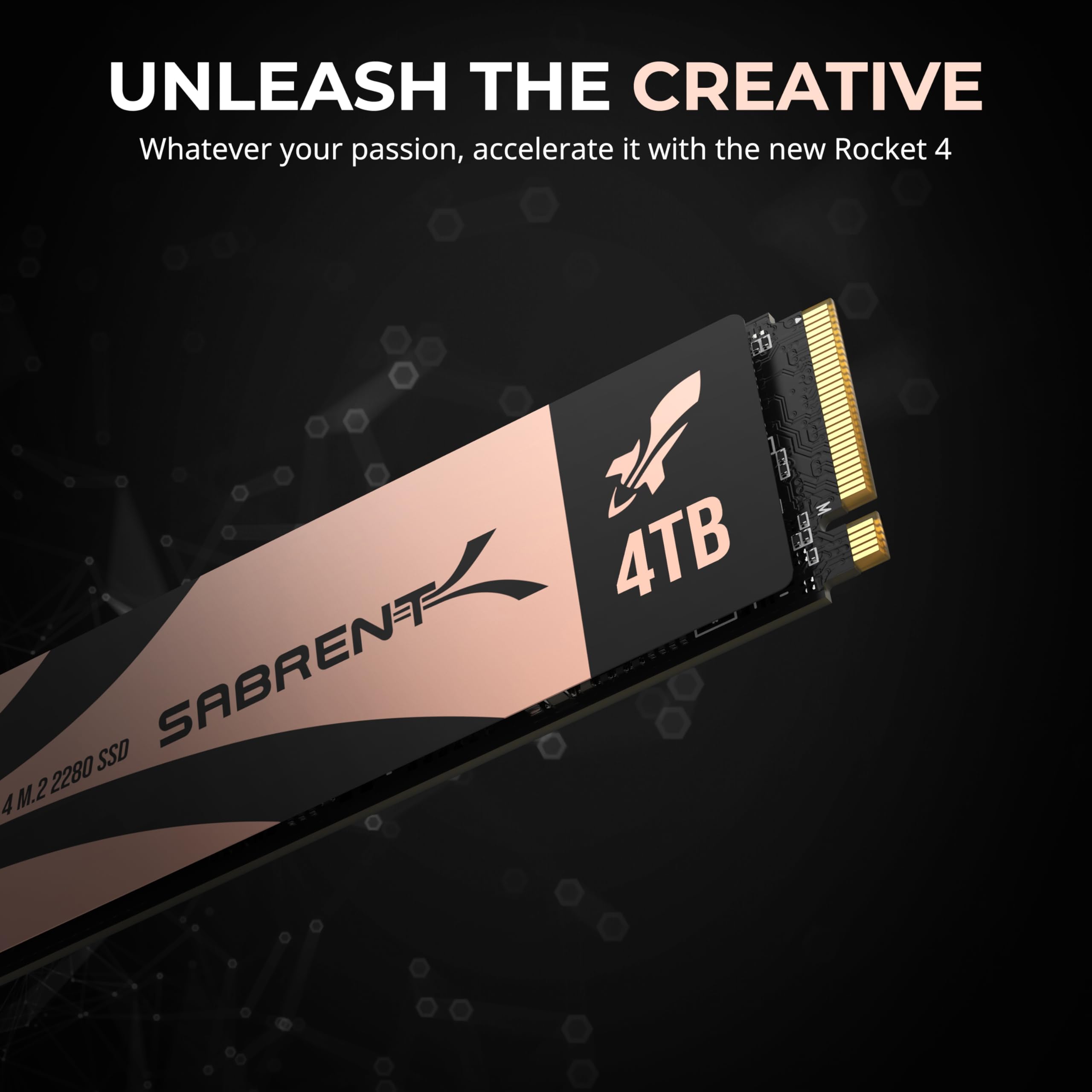 Amazon.com: SABRENT Rocket 4 4TB NVMe SSD PCIe Gen4 M.2 2280