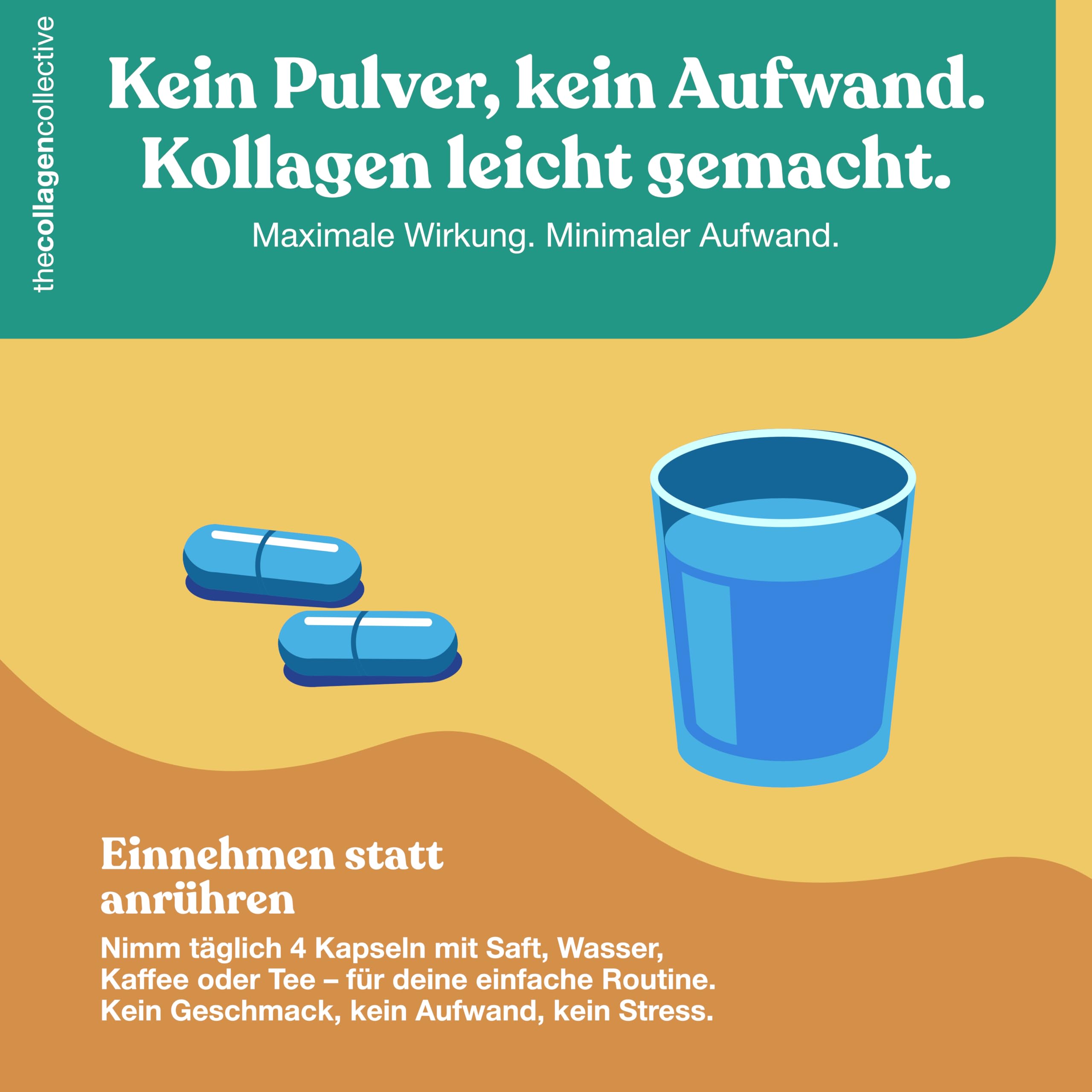 Rinderkollagen Kapseln - Hochdosiert Kollagen Peptide vom Rind, Bioaktives Kollagenhydrolysat für Beauty Haut Haare Nägel Inner Glow (3 Pack)