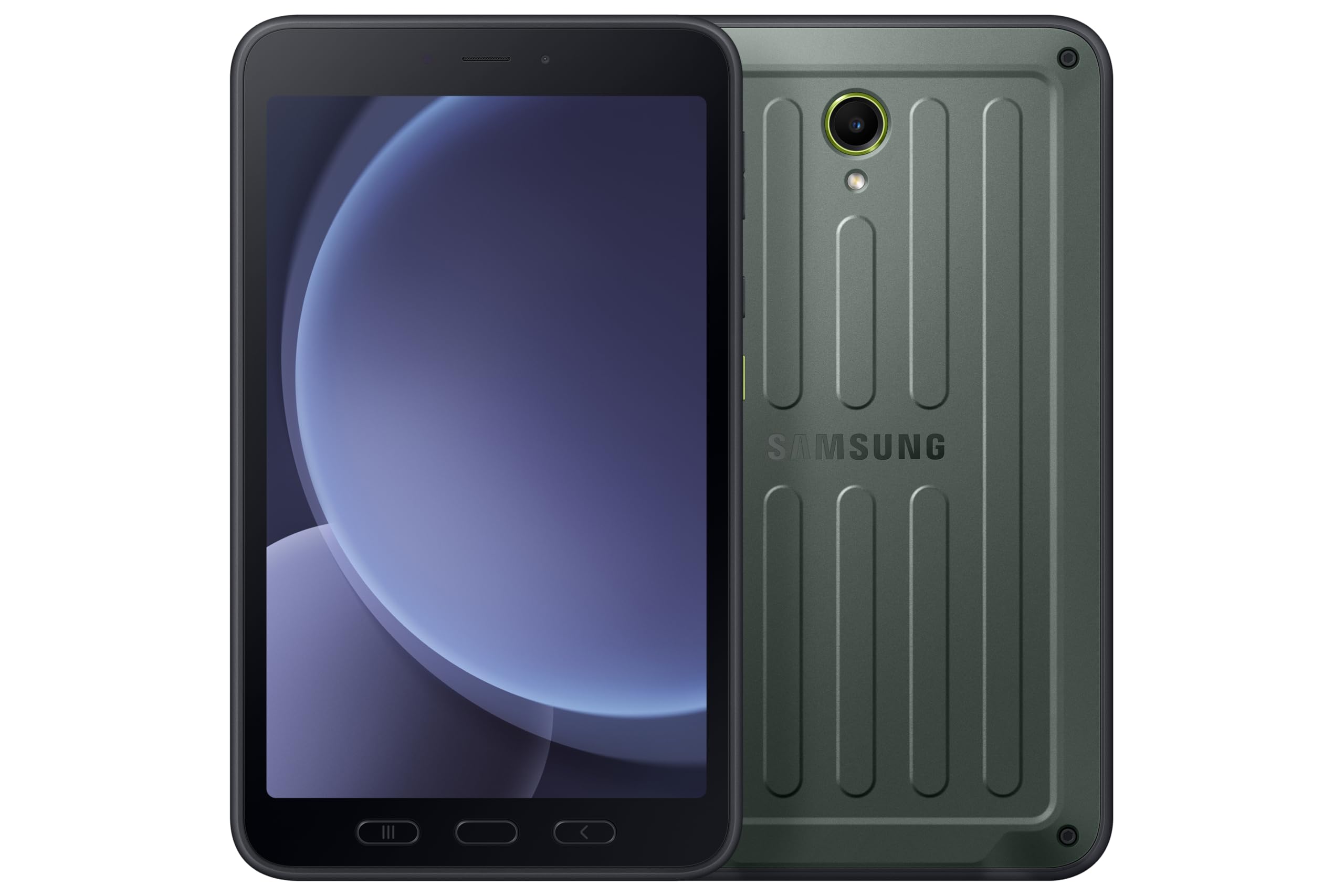 Samsung Tablette Galaxy Tab Active 5 Entreprise Edition 5G 128Go Vert Ecran 8 6Go RAM 1920x1200 Android 14 Certification IP68 S Pen Double SIM DAS Tronc : 0,555 W/kg