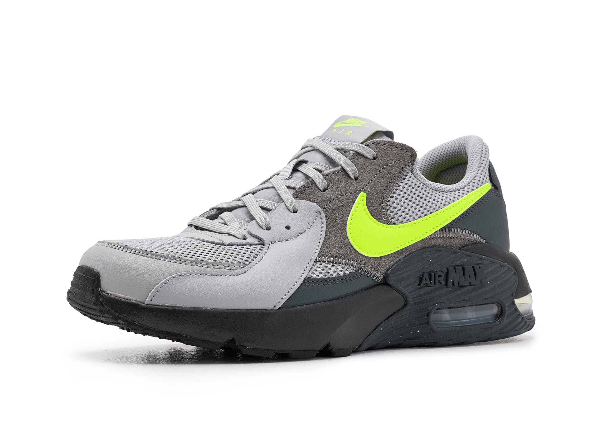Nike Tenis Air Max Excee para hombre, Atmósfera gris/amarillo neón-antracita, 12,5