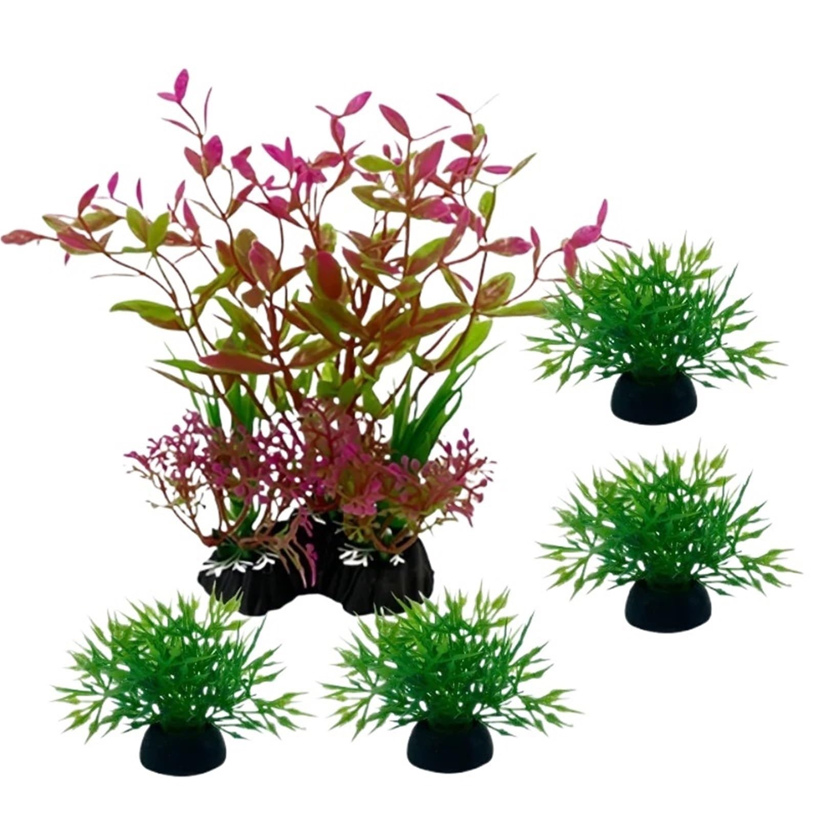 UULIMAXONT Simulated aquarium plants, Artificial Aquarium s ABS Water Grass Ornaments Multicolor