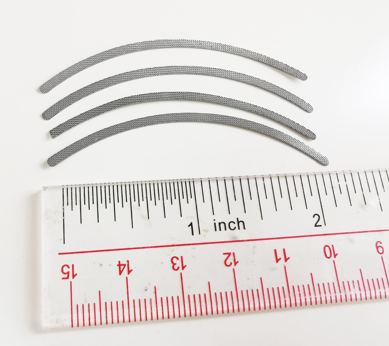 4 Pcs SmileTech New Dental Universal Lingual Retainer Mesh Base 2.0 mm Dental Orthodontic Materials Ortho Lingual Buttons (4 Pcs Lingual Retainers)