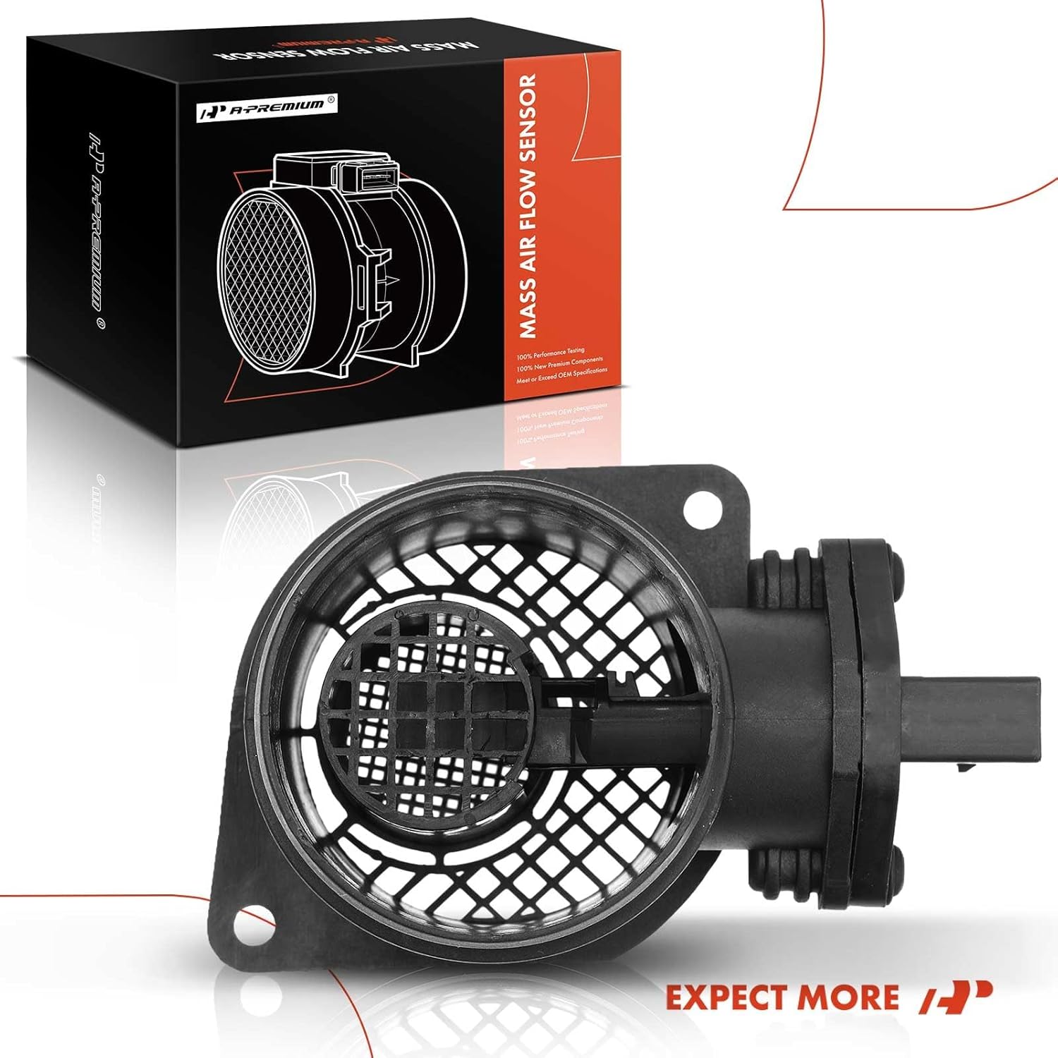 A-Premium Mass Air Flow Sensor Meter [5-Pins] Compatible with Volkswagen Beetle 2005-2006, Golf 2004-2006, Jetta 2004-2006, L4 1.8L 1.9L, Replace# 038906461B, 038906461BX