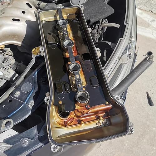 Miniatura 4 de Juego de juntas para tapa de válvula VS50530R de goma negra para Pontiac Vibe GT 2.4L 2362CC L4 DOHC VIN 0 LAX Eng 2009-2010