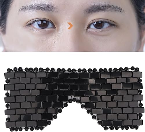 Miniatura 2 de Cubierta de ojos de jade, parche de ojo de piedra de jade, cubierta de ojo de jade refrescante natural para mujeres y hombres