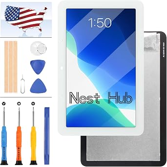 LCD Screen Replacement for Google Home Nest Hub/Google Nest Hub LCD Display Screen Digitizer Assembly Replacement Repair Parts