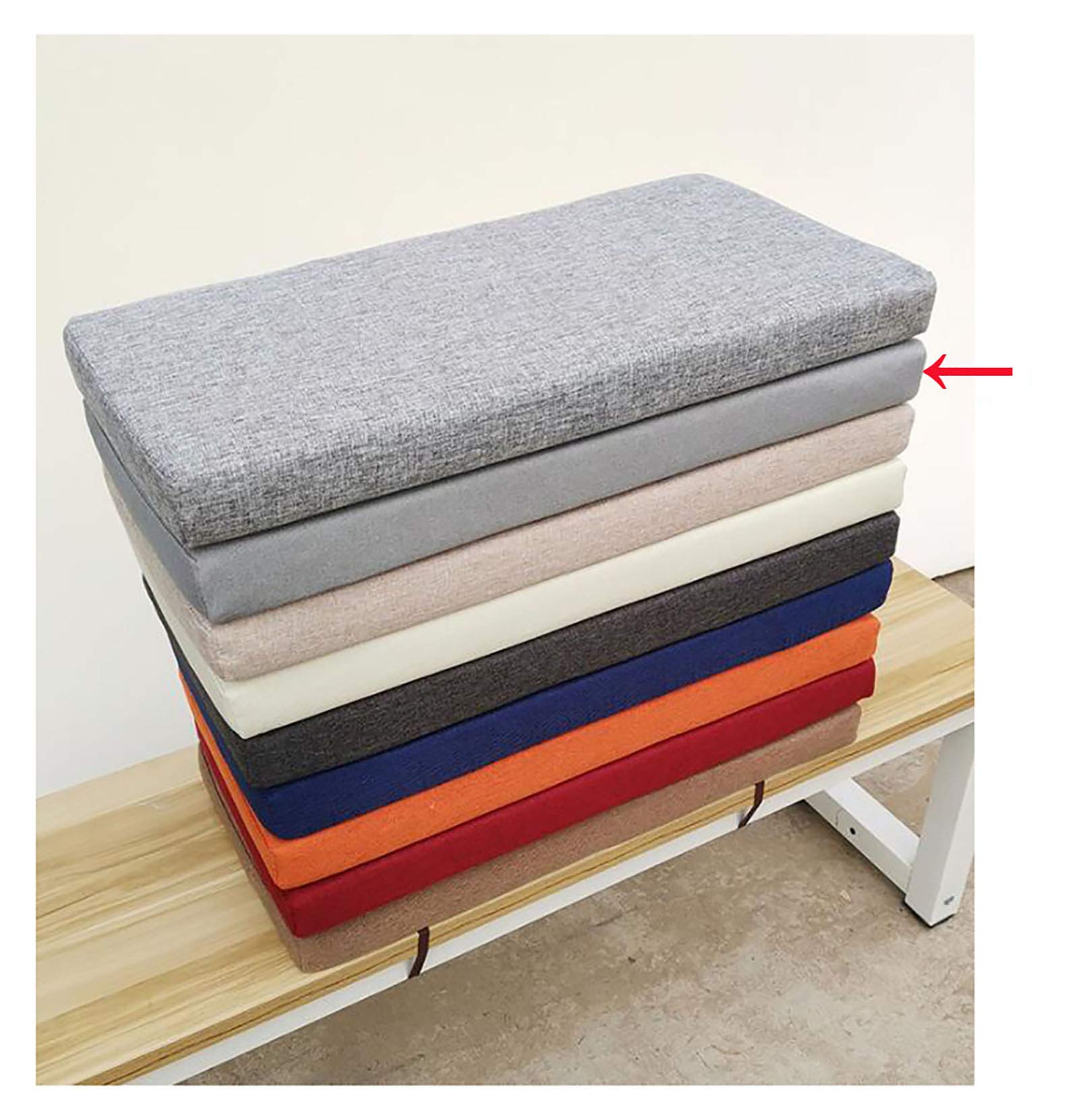 Coussin pour balançoire de jardin grand matelas palette rectangulaire
