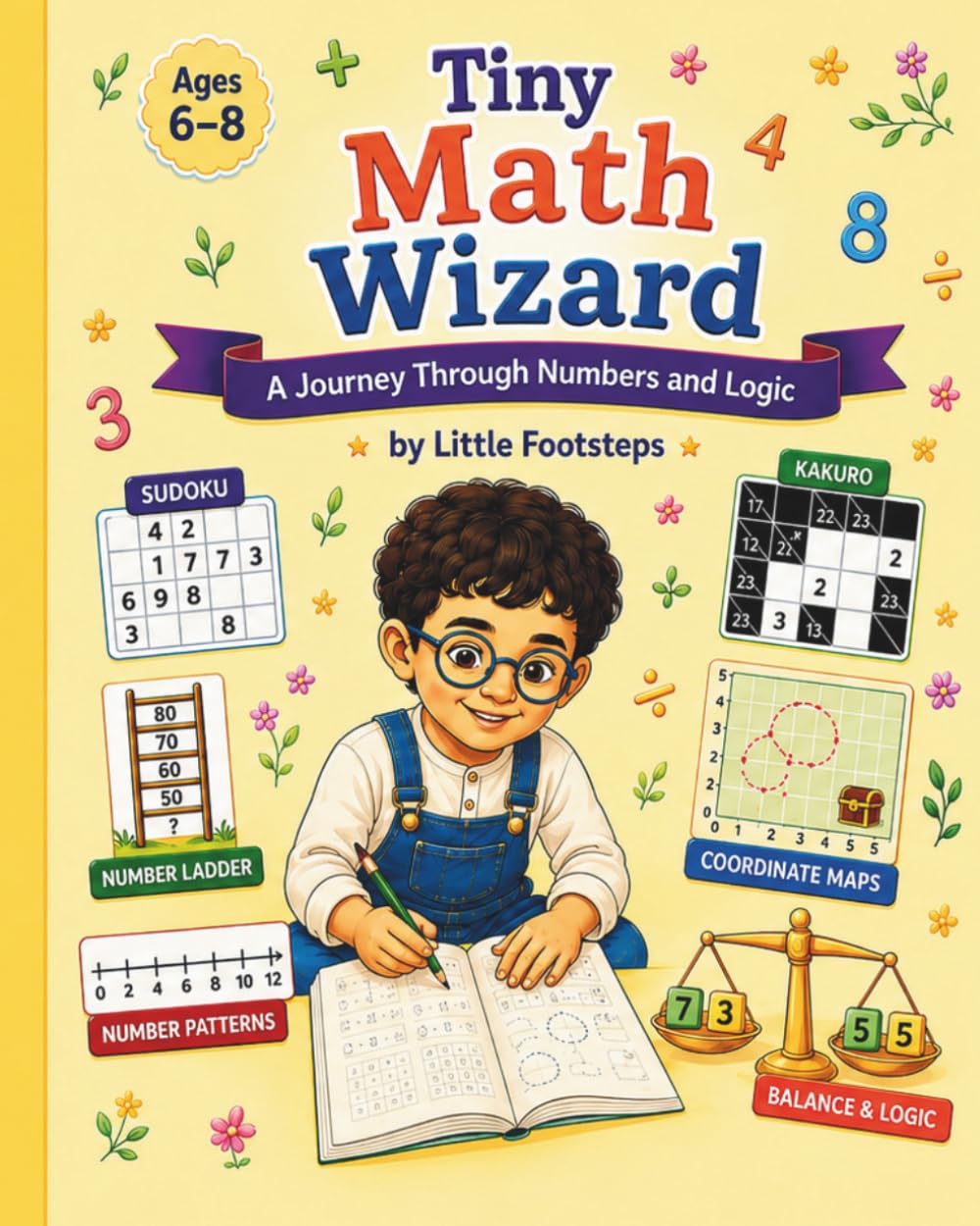 Tiny Math Wizard: A Journey Through Numbers, Logic and Problem-Solving Challenges for Ages 6–8