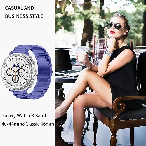 Vista 96 de GOLDTOLUCK No Gap Stainless Steel Band Compatible with Samsung Galaxy Watch 8 7 6 5 4 Classic FE Pro Ultra 40mm 44mm 46mm 43mm 47mm 45mm 42mm