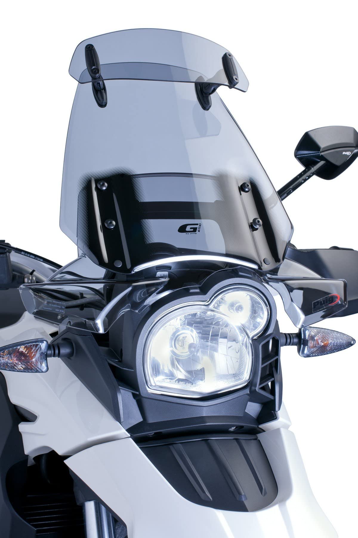 Puig5852H Multi-Adjustable Visor, 277 x 100 mm, Smoke Colour