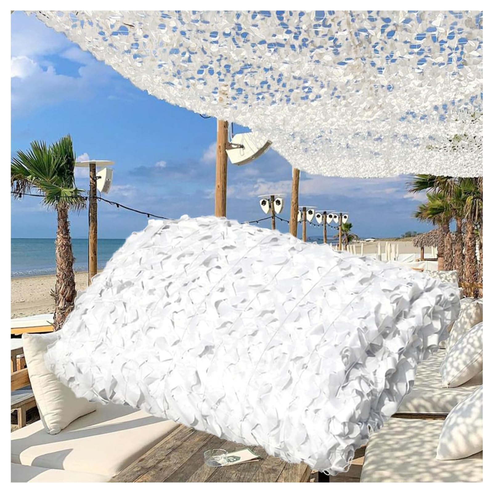 Pobbycrafm Garden Canopy Pergola Roof Covering Garden Shade Greenhouse Shading Awnings For Patios Shade Sails Greenhouse Shade Cloth White 3x3m/9.84x9.84ft